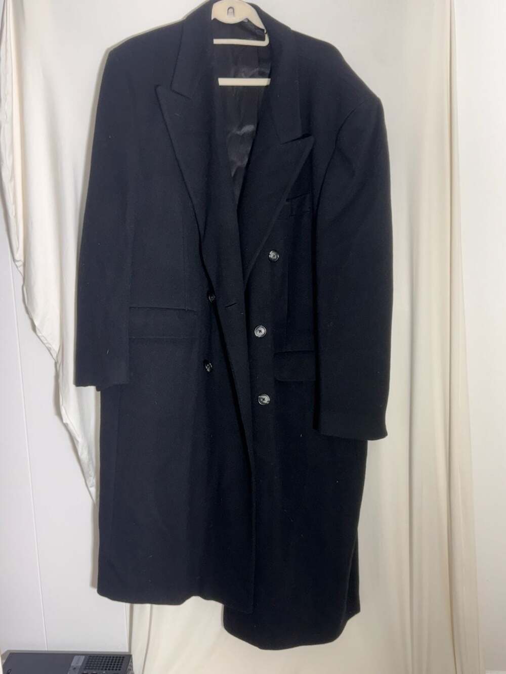 Christian Dior Monsieur Wool Overcoat Black - Picture 3 of 9